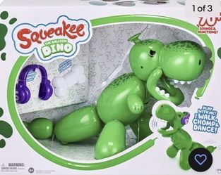 Squeakee the Balloon Dinasour $80  Makes 60  Sounds, Deflates, Many Tricks!  Amazon Sold Out !!
