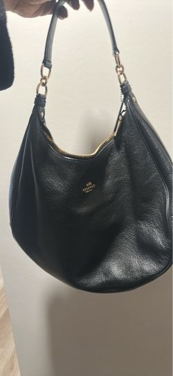Coach Black Leather Hobo Bag