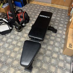 DERACY Adjustable Weight Bench – Incline/Decline Home Gym Bench