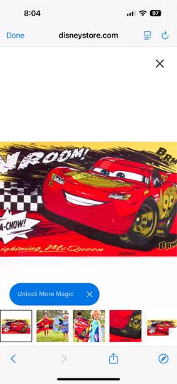 Original Disney Kids towel” lightning McQueen”