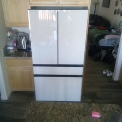 Samsung White Glass Smart Fridge