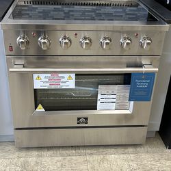New 36” FORNO Electric Range with Air Fryer - 2 Year Warranty