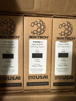 3 New Spools Of FIBREX™ Nylon PA6+GF30