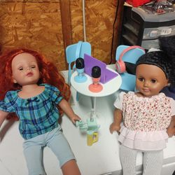 2 Madam Alexander Dolls - Like American Girl Dolls