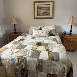Queen size bedroom set ready to go