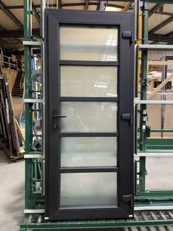 Aluminum Framed Glass Panel Entry Door