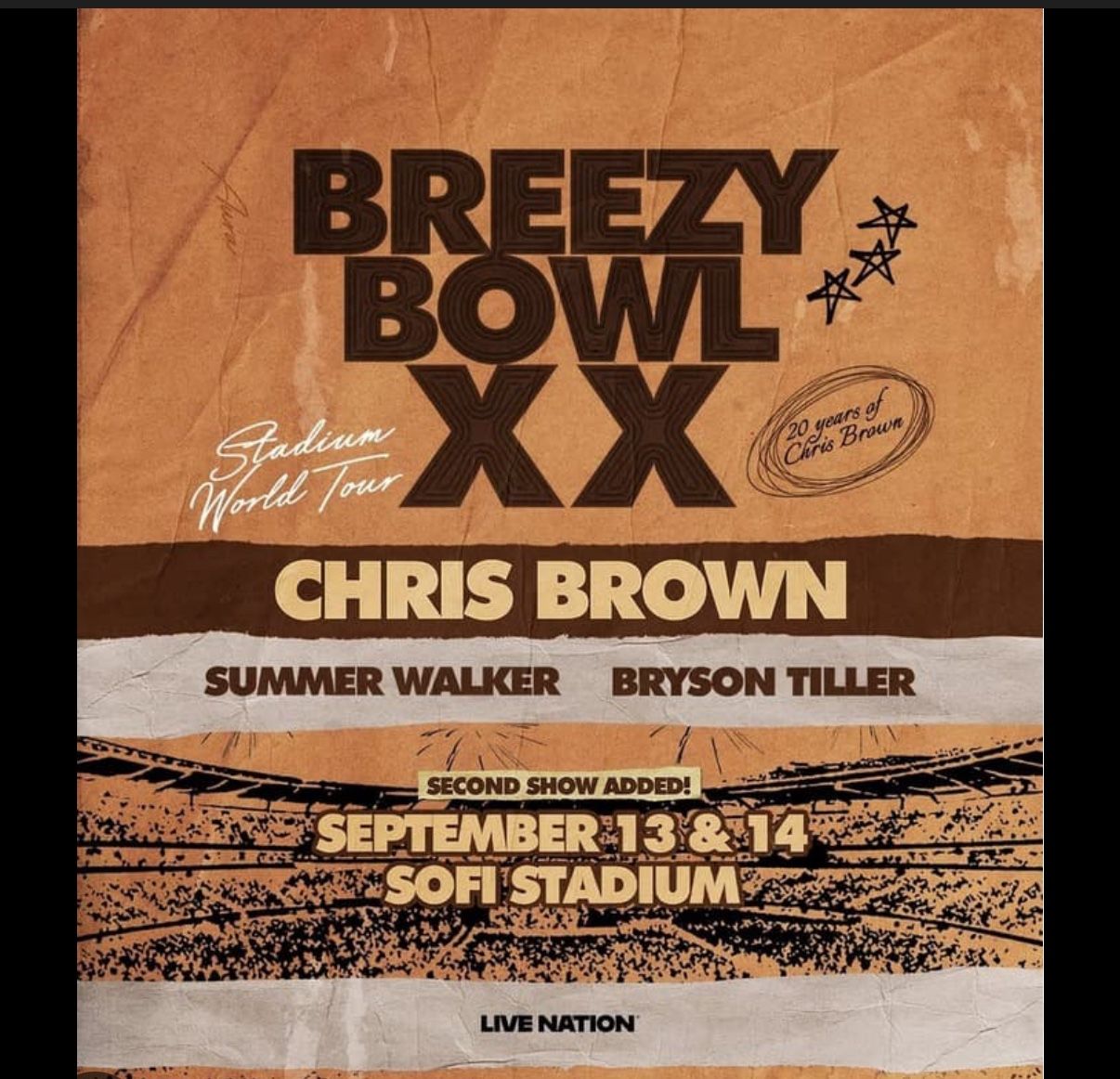 Breezy bowl tickets for tonight’s show 