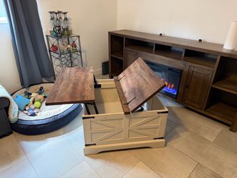 Farmhouse Lift-Top Storage Coffee Table