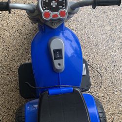 Blue Ride On Motorcycle 