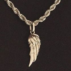 Angel Wing Necklace Pendant Chain New Gold