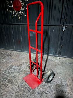 Red Hand-truck Dolly w/ 10” Air Type Tires