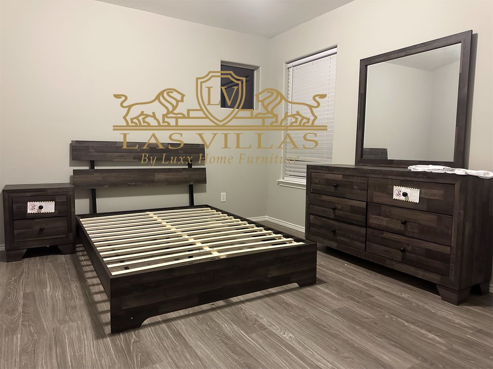 Brand New Bedroom Set, Bed , Nightstand, Dresser, Mirror