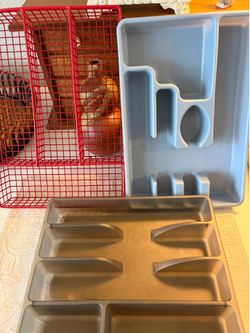3  Silverware Trays