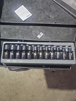 Metric Impact Socket Set in Tray
