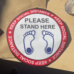 Social Distance Stickers