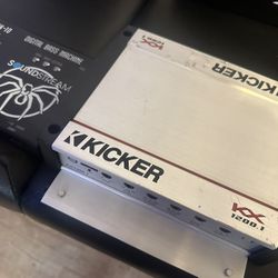 kicker kx 1200.1 amplifier & Sound Stream Epicenter