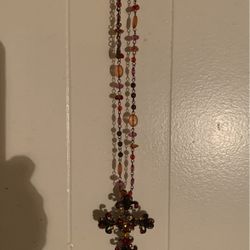 Nice Necklace W/bling Cross