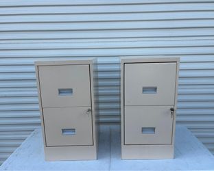 18" 2-Drawer Vertical File Cabinet Teal - Space Solutions: Steel Filing Organizer KEY INCLUDED