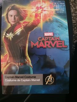 Captain Marvel Girls Halloween Costume Size 9/10