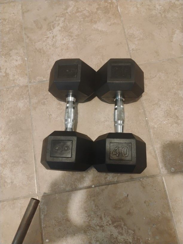 40 Lb Dumbbells