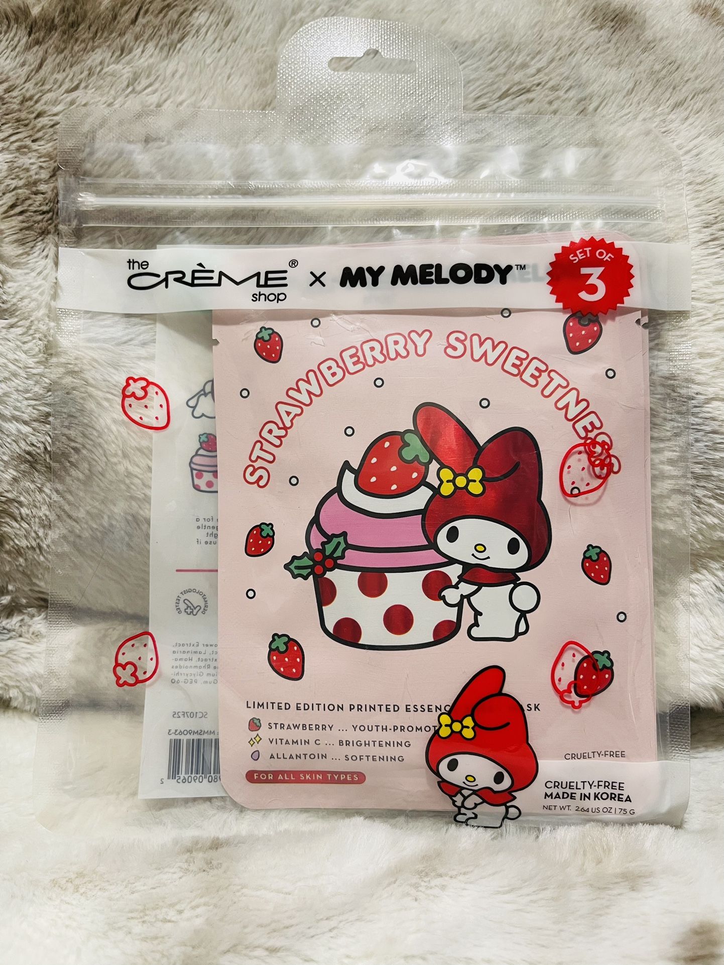 my melody sheet masks. 