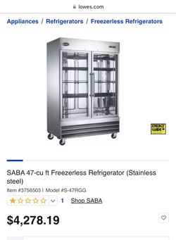 Saba 47 Commercial Refrigerator