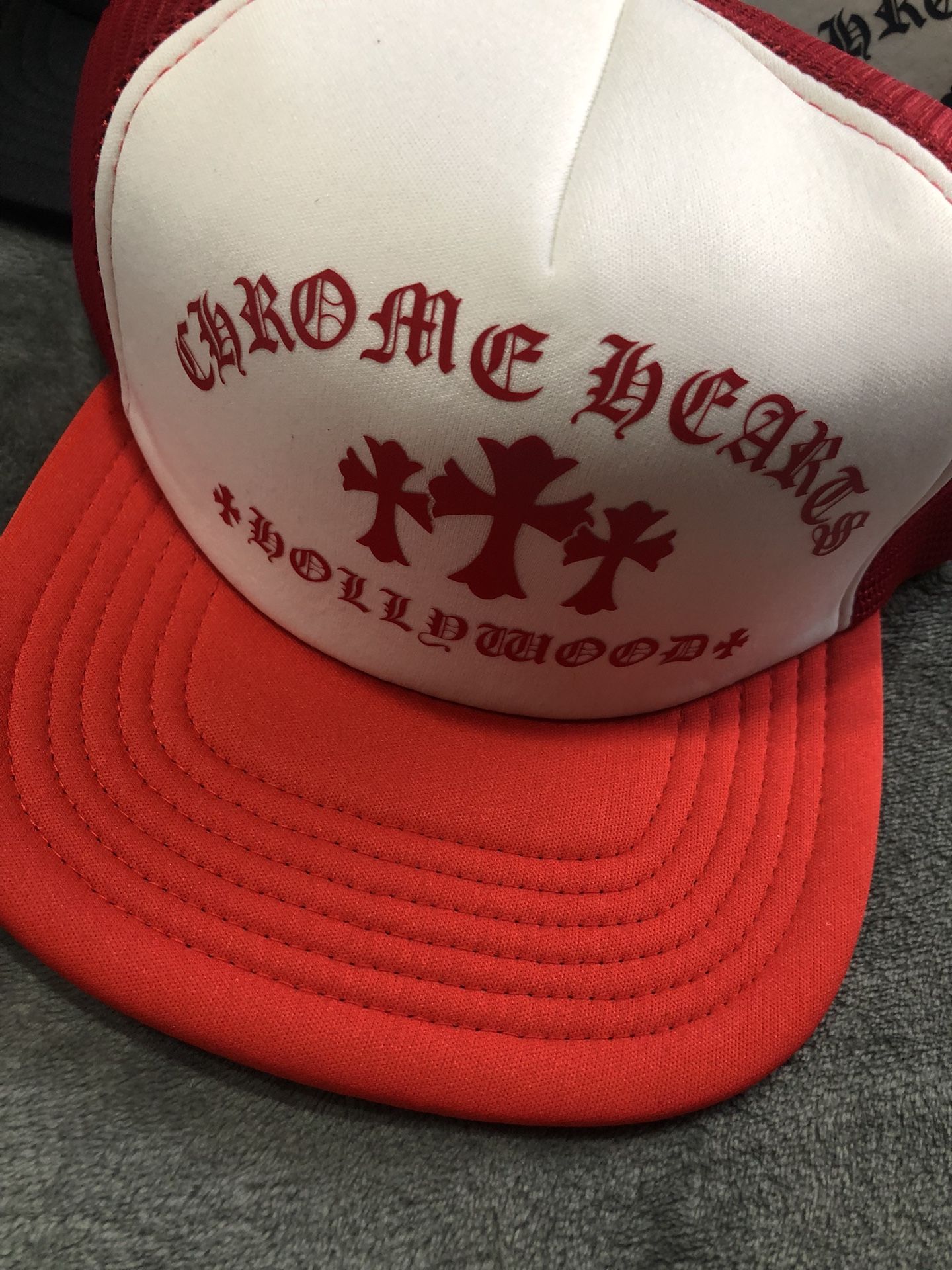 Red And White Chrome Hearts 