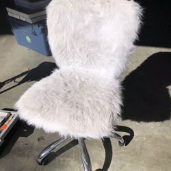 Fluffy White Chair