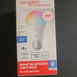 Light Bulb -Sengled Smart Bluetooth Multicolor 60W Light Bulb 