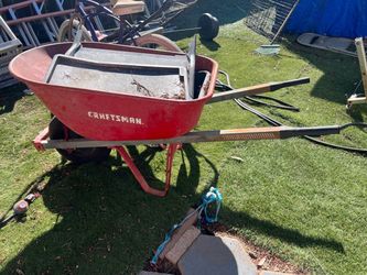 wheelbarrows in