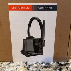 Plantronics Savi 8220office Wireless Headset - Black