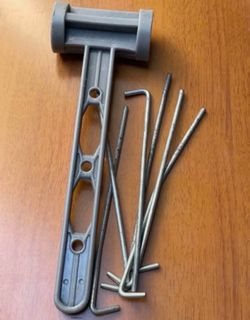 Camping tent stakes & plastic hammer