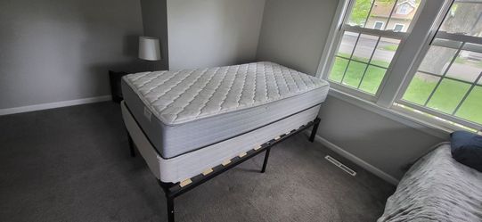 Phoenix Luxury firm two sided ultra twin size mattress and box spring & new bed frame
