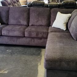 Dark Gray Cozy Sectional Sofa With Chaise 🔥 Brand New 