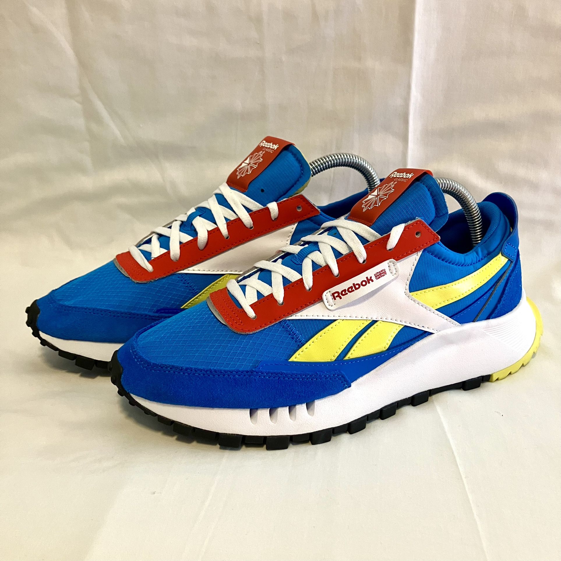 Size Mens Reebok Classic Leather Legacy Dynamic Blue Yellow