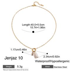 🌸 JenJaz Pearl Charm Necklace – Style 10