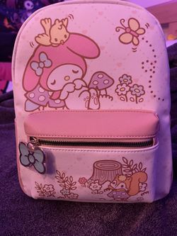 My Melody Mushroom Forest Loungefly Backpack New!