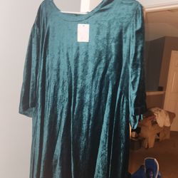 Green party dress