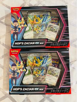 Pokemon Hops Zacian Ex Box