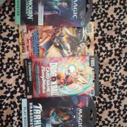 14 CARDS

MAGIC THE SATHERING

DUSKMOURN HOUSE OF HORROR

PLAY BOOSTER

F805

14 CARDS

MAGIC THE GATHER

DRAGONBALL CARD GAME

LIGIMON CARD GAME

SPE