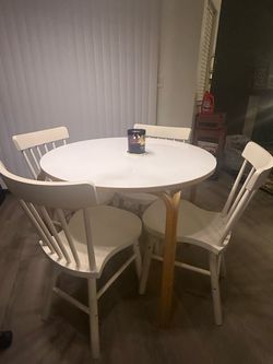 White Table and Chairs