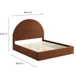 Modway Solana Queen Velvet Bedframe