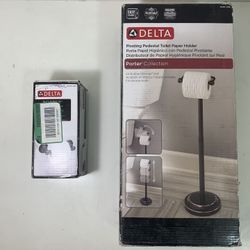 (2) Delta Porter Toilet Paper Holders  