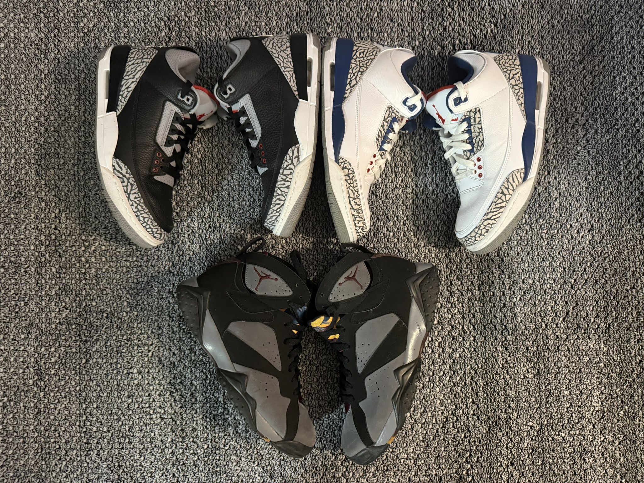 Men’s Jordan Retros (Prices in description)