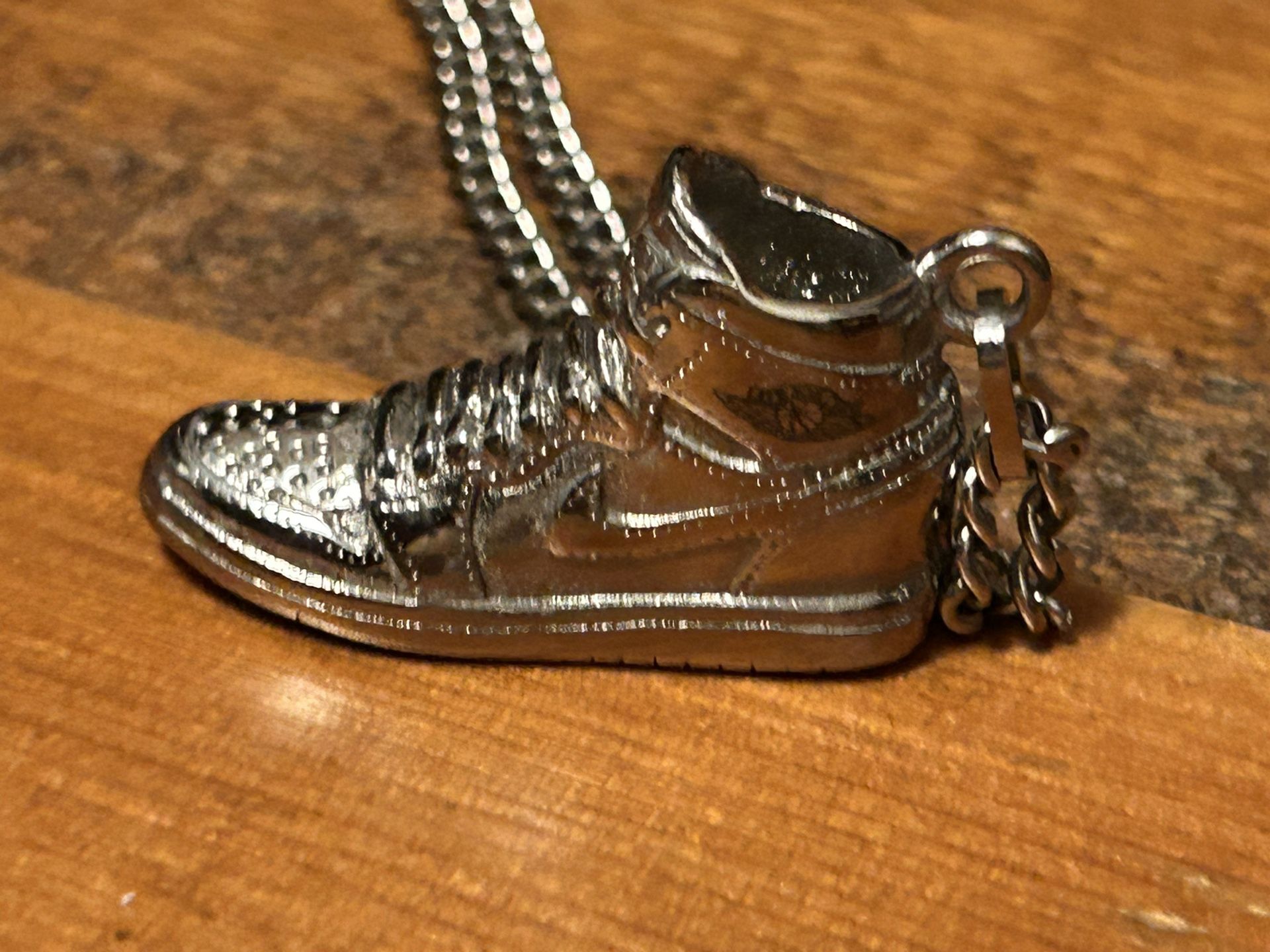 Sterling Silver 925 Air Jordan Nike Shoe Sneaker Pendant Handmade