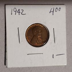 1942 Wheat Penny AU 
