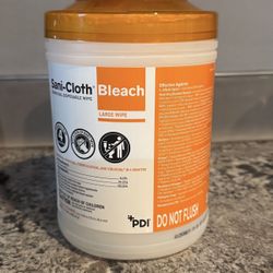 Sani-Cloth Bleach Large Wipes 💵  Toallitas Grandes con Cloro