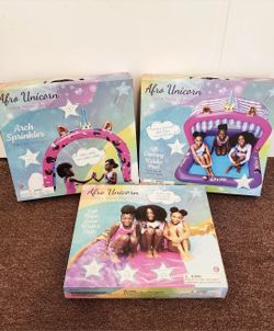 Afro Unicorn Kids Water Activity 