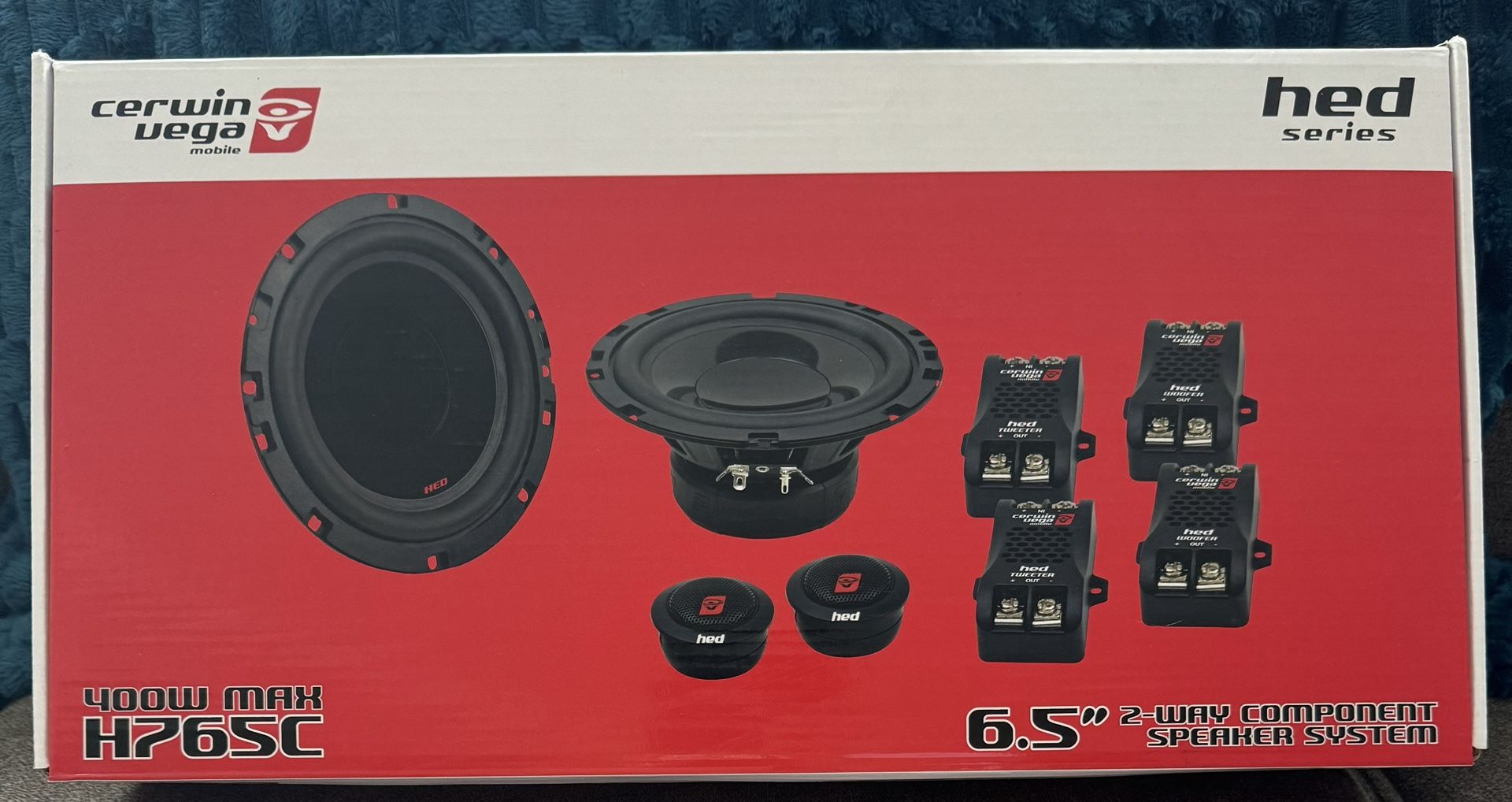 New Unopened Cerwin Vega component Car Speakers 6-1/2 inch 6.5