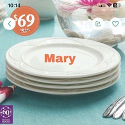 Juego De 4 Platos Marbella Princess House